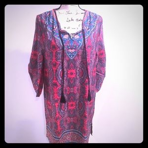 Red Paisley Dress